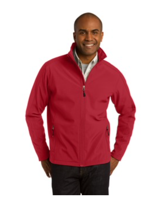 Men's  Port Authority Core Soft Shell Jacket in Rich Red Main Image